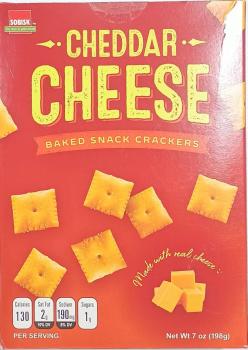 SOBISK 'Cheddar Cheese' Baked Snack Crackers Made with Real Cheese 198 gr